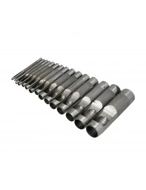 Skylių pramušėjų rinkinys FASTER TOOLS 12 vnt